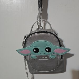 Grogu Silver and Green Minibag
